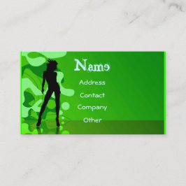 Dancer in het groen visitekaartje