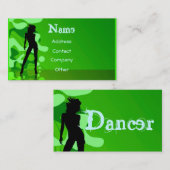 Dancer in het groen visitekaartje (Voorkant / Achterkant)