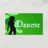 Dancer in het groen visitekaartje (Achterkant)