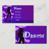 Dancer in Paars Visitekaartje (Voorkant / Achterkant)