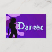 Dancer in Paars Visitekaartje (Achterkant)