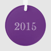 Dancer in Paarse Cheetah Print met Monogram Ornament (achterkant)