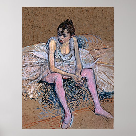 Dancer in roze gewichten poster (Voorkant)