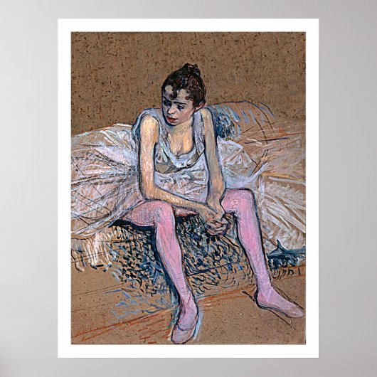 Dancer in roze gewichten poster (Voorkant)