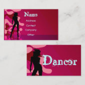 Dancer in roze visitekaartje (Voorkant / Achterkant)