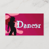 Dancer in roze visitekaartje (Achterkant)