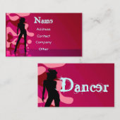 Dancer in roze visitekaartje (Voorkant / Achterkant)