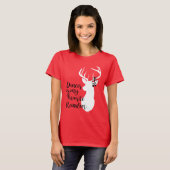 Dancer is mijn favoriete rendierster t-shirt (Voorkant volledig)
