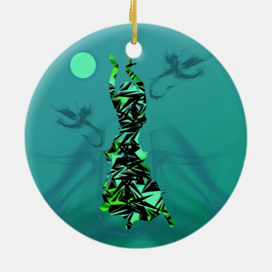 Dancer *Jinx* Keramisch Ornament (Achterkant)