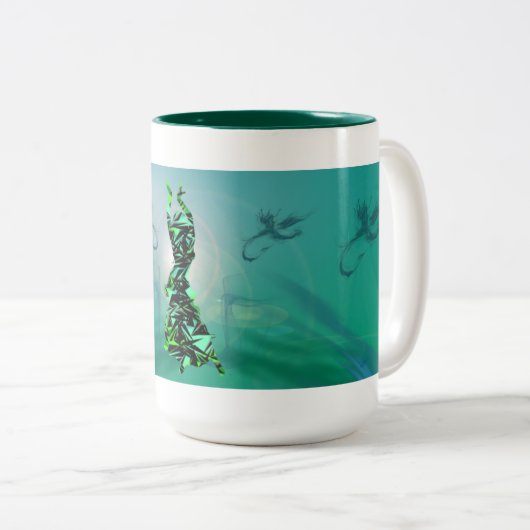 Dancer *Jinx* Tweekleurige Koffiemok (Voorkant rechts)