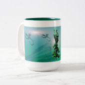 Dancer *Jinx* Tweekleurige Koffiemok (Voorkant links)