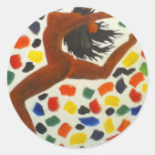 Dancer.jpg Ronde Sticker (Voorkant)
