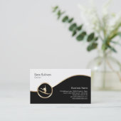 Dancer Jump Icon Dancer Choreograaf BusinessCard Visitekaartje (Staand voorkant)