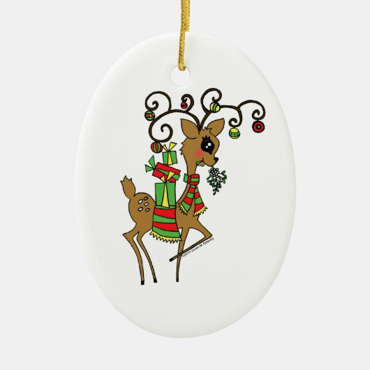 Dancer Keramisch Ornament (Voorkant)