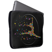 Dancer-laptophoes voor vlinder laptop sleeve (Voorkant Rechts)