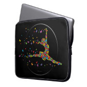 Dancer-laptophoes voor vlinder laptop sleeve (Voorkant Links)