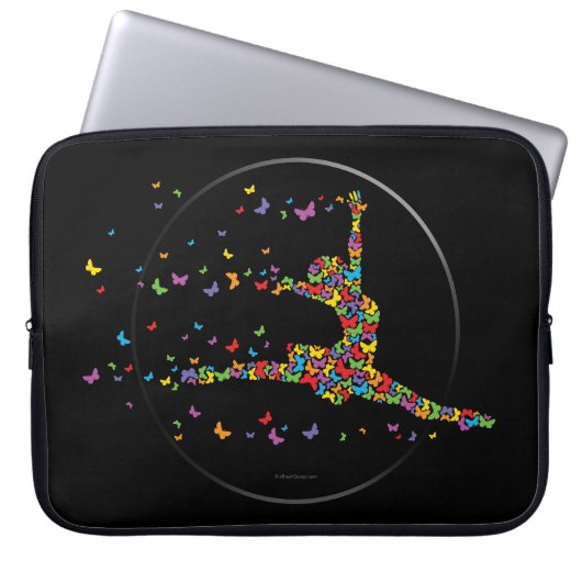 Dancer-laptophoes voor vlinder laptop sleeve (Voorkant)
