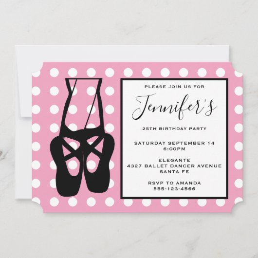 Dancer Legs & Slippers, van Cute Ballet Kaart (Voorkant)