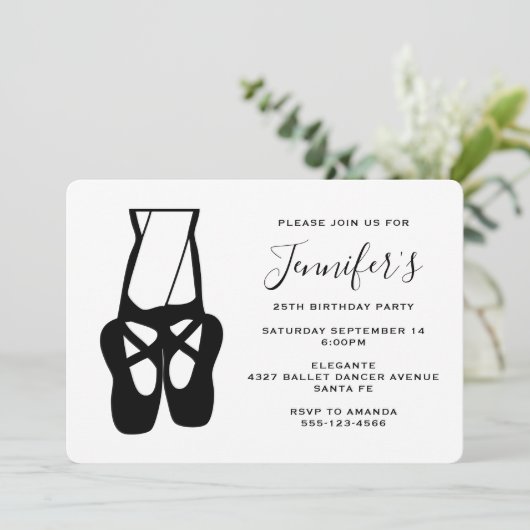 Dancer Legs & Slippers, van Cute Ballet Kaart (Staand voorkant)