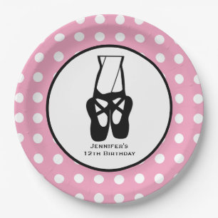 Dancer Legs & Slippers, van Cute Ballet Papieren Bordje