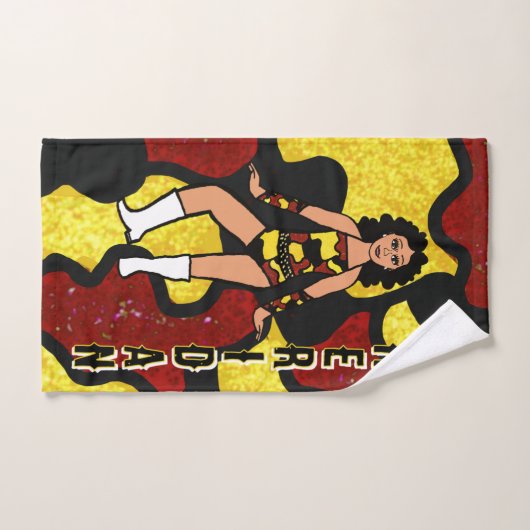 Dancer/Majorette Red Yellow Camo #2 Handdoek (Handdoek)