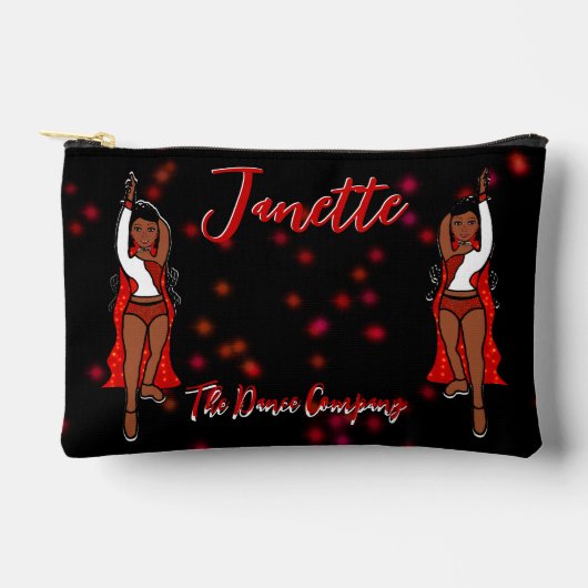 Dancer/Majorette Rode Vonk Accessoire Pouch Etui (Voorkant)