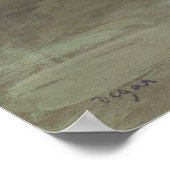 Dancer met Bouquet, vervloekt door Edgar Degas Poster (Hoek)