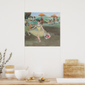 Dancer met Bouquet, vervloekt door Edgar Degas Poster (Keuken)