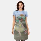 Dancer met Bouquet, vervloekt door Edgar Degas Schort (Gedragen)