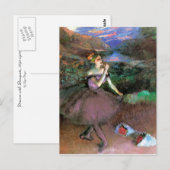 Dancer met Bouquets door Degas Briefkaart (Voorkant / Achterkant)
