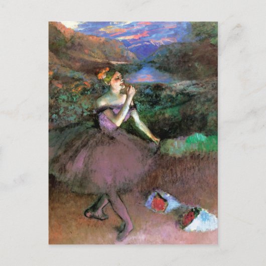 Dancer met Bouquets door Degas Briefkaart (Voorkant)