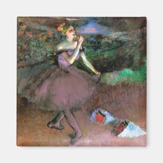 Dancer met Bouquets door Degas Magneet (Voorkant)