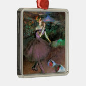 Dancer met Bouquets door Degas Metalen Ornament (Rechts)