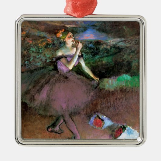 Dancer met Bouquets door Degas Metalen Ornament (Voorkant)