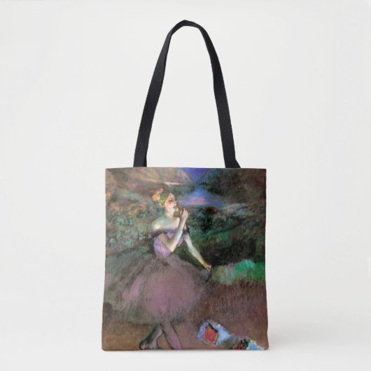 Dancer met Bouquets door Degas Tote Bag (Voorkant)