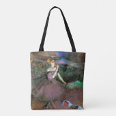 Dancer met Bouquets door Degas Tote Bag (Achterkant)
