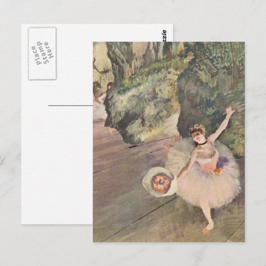 Dancer met een Bouquet Briefkaart (Voorkant / Achterkant)