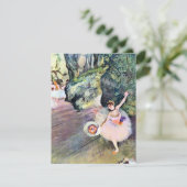 Dancer met een Bouquet van Flowers van Edgar Degas (Staand voorkant)