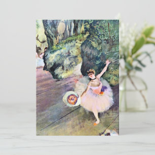 Dancer met een Bouquet van Flowers van Edgar Degas