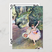 Dancer met een Bouquet van Flowers van Edgar Degas (Voorkant / Achterkant)