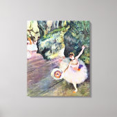 Dancer met een Bouquet van Flowers van Edgar Degas Canvas Afdruk (Voorkant)