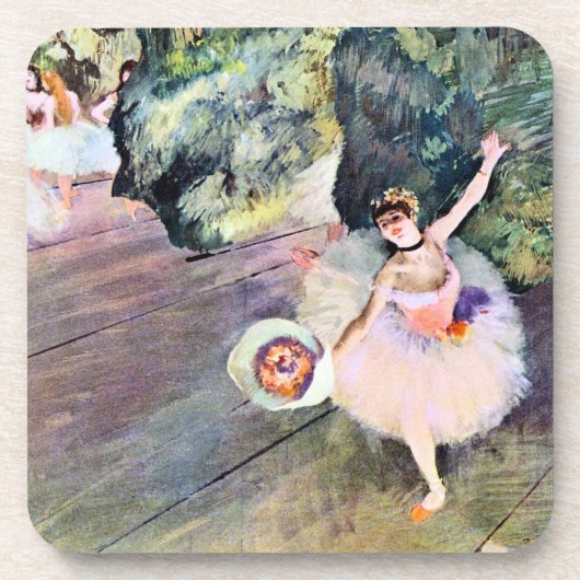 Dancer met een Bouquet van Flowers van Edgar Degas Drankjes Onderzetter (Voorkant)