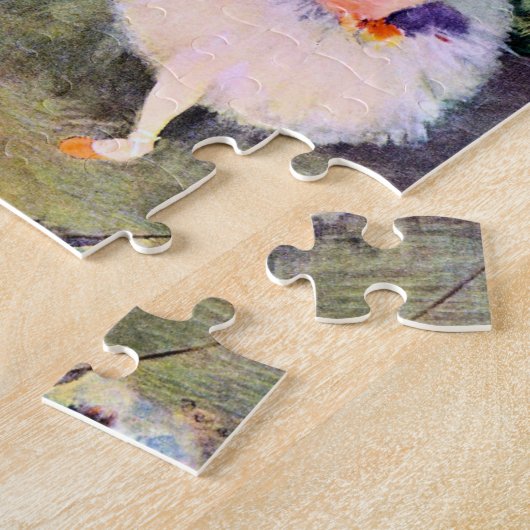Dancer met een Bouquet van Flowers van Edgar Degas Legpuzzel (Zijkant)