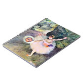 Dancer met een Bouquet van Flowers van Edgar Degas Notitieboek (Linkerzijde)