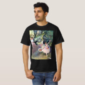 Dancer met een Bouquet van Flowers van Edgar Degas T-shirt (Voorkant volledig)