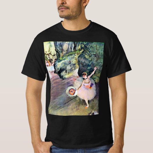 Dancer met een Bouquet van Flowers van Edgar Degas T-shirt (Voorkant)