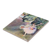 Dancer met een Bouquet van Flowers van Edgar Degas Tegeltje (Zijkant)