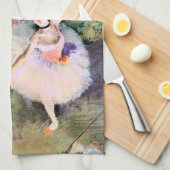 Dancer met een Bouquet van Flowers van Edgar Degas Theedoek (Quarter Fold)