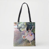 Dancer met een Bouquet van Flowers van Edgar Degas Tote Bag (Voorkant)