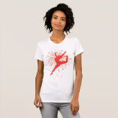 Dancer met Fireworks T-Shirt (Voorkant volledig)